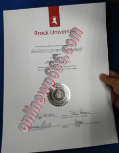 buy Brock University degree certificate