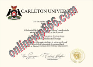 buy Carleton University degree certificate