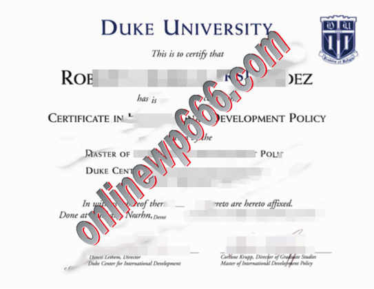 buy Duke University degree certificate