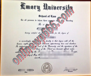 buy Emory University degree certificate