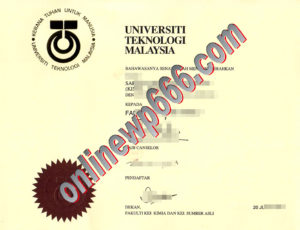 Universiti Teknologi Malaysia degree certificate