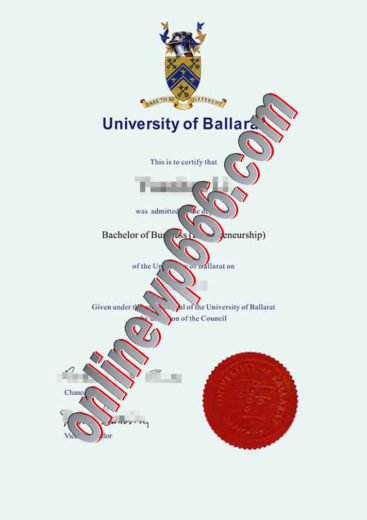 buy University of Ballarat degree certificate