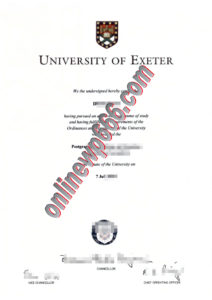 buy University of Exeter degree certificate