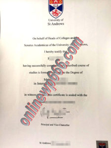 buy University of St Andrews degree certificate