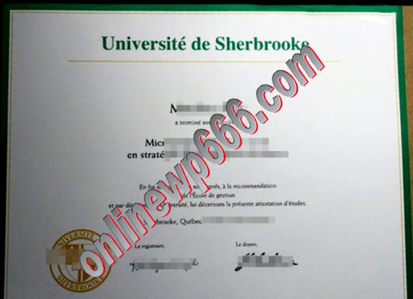 buy Université de Sherbrooke degree certificate