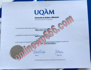 buy UQAM degree certificate