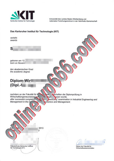 buy Karlsruhe Institute of Technology degree certificate