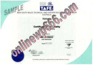 New England Institute of TAFE certificate