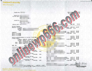 buy Oakland University transcript