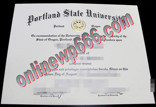 buy Portland State University degree certificate