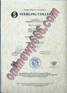 buy Sterling College degree certificate