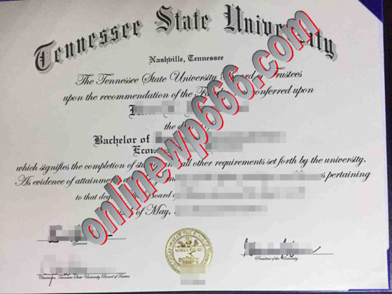 buy Tennessee State University degree certificate
