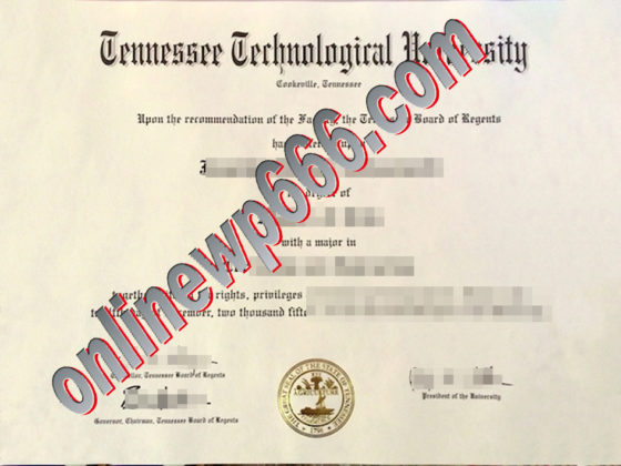 buy Tennessee Technological University degree certificate