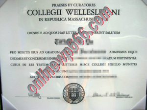 buy Wellesley College degree certificate
