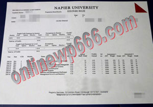 buy Edinburgh napier university transcript