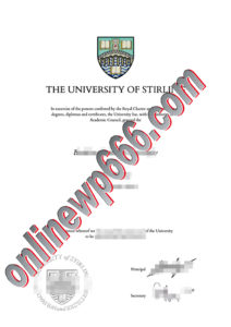 buy University of Stirling degree certificate