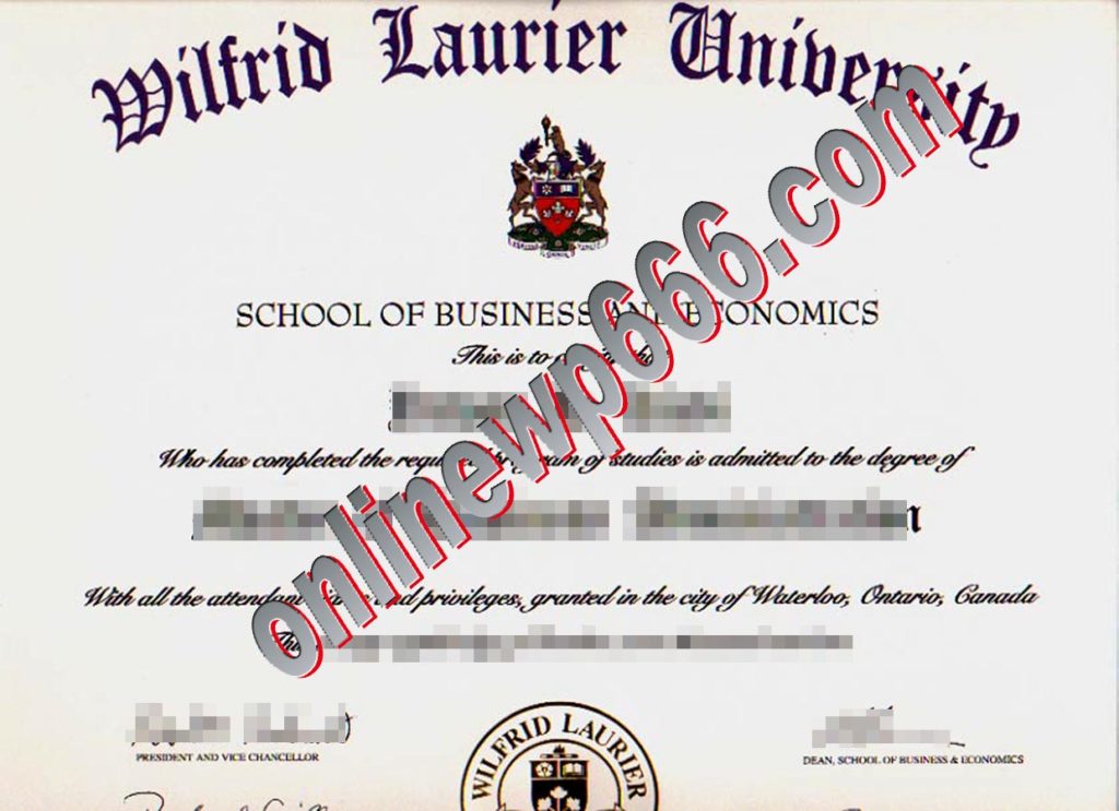buy WLU degree certificate
