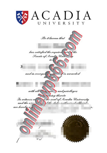Acadia University fake degree