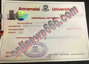 buy Annamalai University degree certificate
