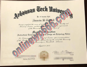 buy Arkansas Tech University degree certificate