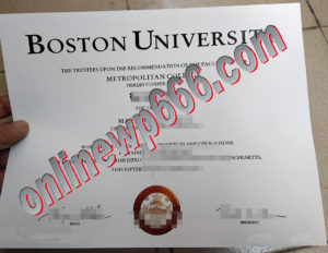 buy Boston University degree certificate