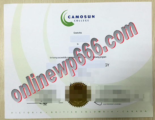 buy Camosun college degree certificate