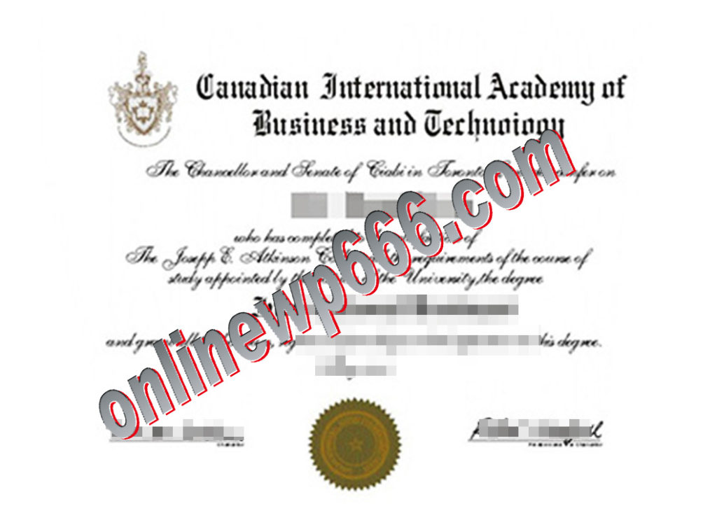 Canadian International Academy Business&Techno degree
