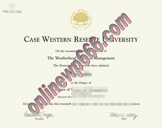 Case Western Reserve University degree