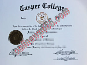Casper College diploma