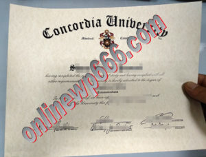 buy Concordia University degree certificate