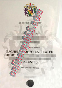 Edge Hill University degree certificate