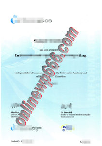 Informatics Academy certificate
