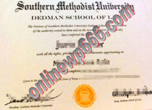 Southern Methodist University diploma