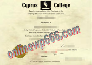Cyprus College diploma