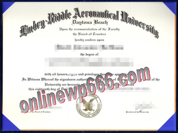 fake Embry–Riddle Aeronautical University diploma