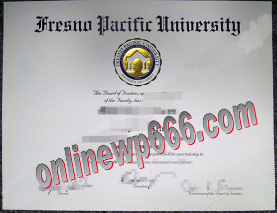 fake Fresno Pacific University diploma