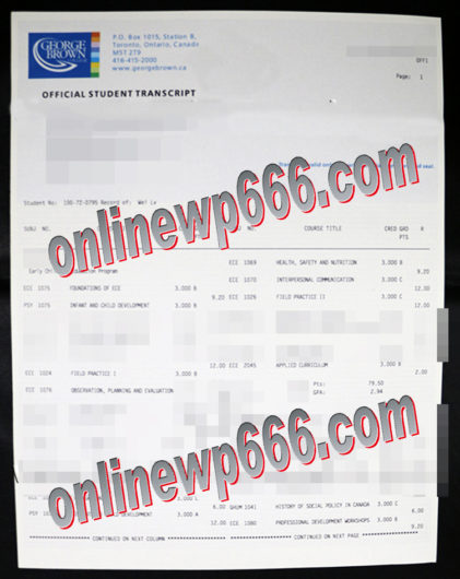 buy GBC fake transcript