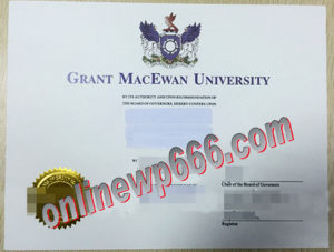 Grant MacEwan University diploma
