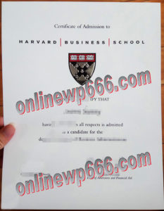 fake HBS degree certificate