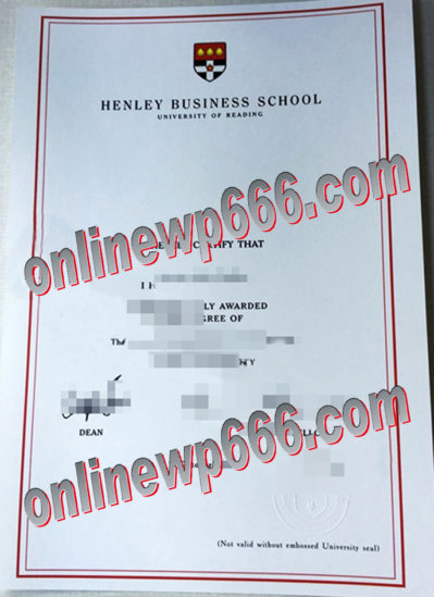 fake Henley Business School University of Reading degree
