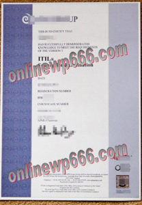 ITIL fake certificate