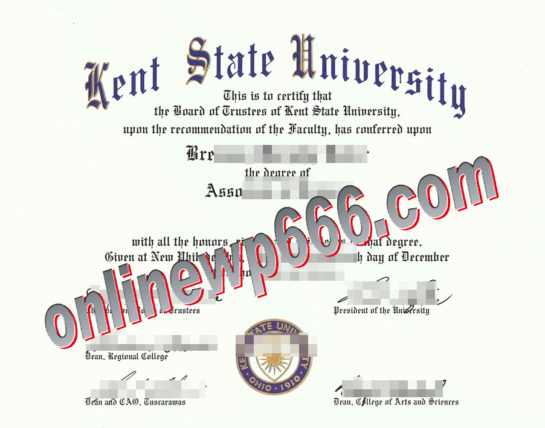 Kent State University fake degree certificate buy KSU diploma