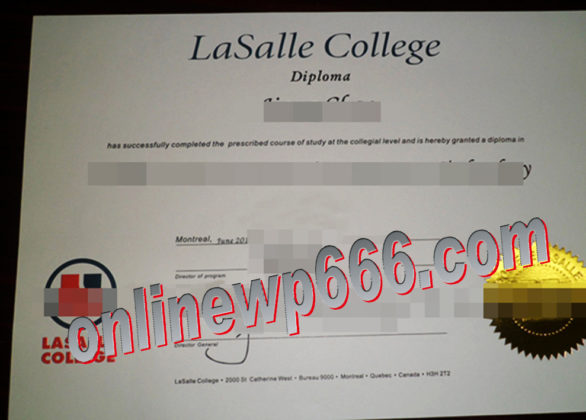 buy LaSalle College degree certificate