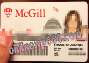 fake McGill University students card