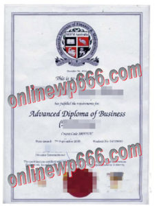 fake Melbourne Institute of Finance & Management certificate