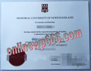buy Memorial University of Newfoundland diploma