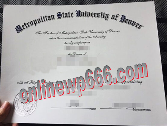 fake MSU Denver degree certificate