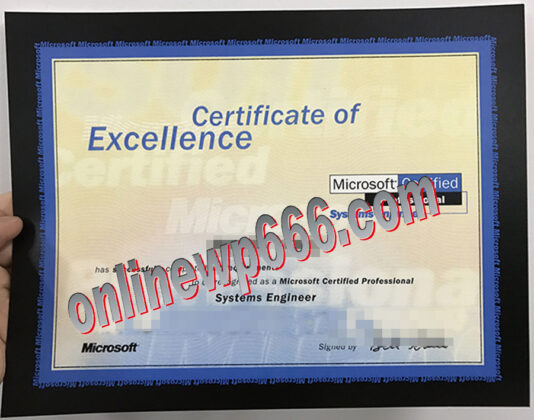 fake Microsoft certificate