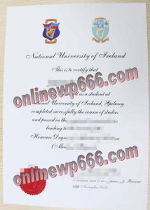 fake National University of Ireland degree
