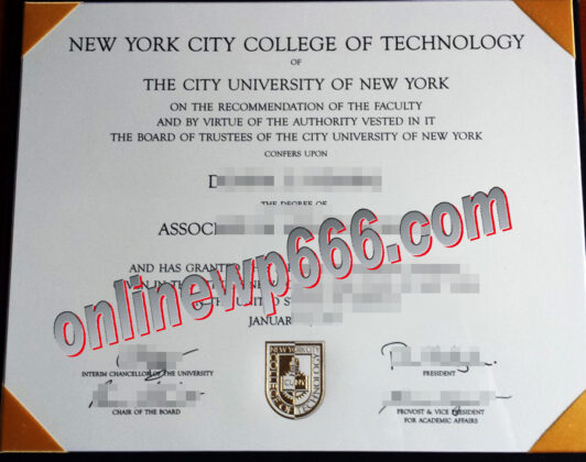 buy New York City College of Technology degree certificate
